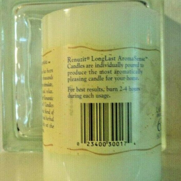 Renuzit Long Last Aromasense Candle Romantic Jasmine New Discontinued 65 Hours - Picture 3 of 5
